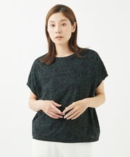 NGKHX33160 GIANNI LO GIUDICE(ジャンニ ロ ジュディチェ) [洗える・日本製]トランプ柄ソーナノプルオーバーカットソー ブラック