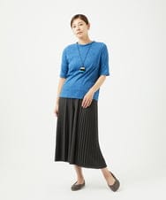 NGKJB11160 GIANNI LO GIUDICE(ジャンニ ロ ジュディチェ) [洗える・日本製]キャッチワッシャーカットソー ブルー