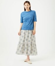 NGKJB11160 GIANNI LO GIUDICE(ジャンニ ロ ジュディチェ) [洗える・日本製]キャッチワッシャーカットソー ブルー