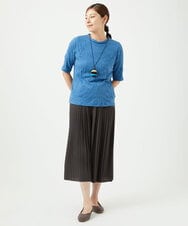 NGKJB11160 GIANNI LO GIUDICE(ジャンニ ロ ジュディチェ) [洗える・日本製]キャッチワッシャーカットソー ブルー