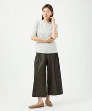 NGKJB11160 GIANNI LO GIUDICE(ジャンニ ロ ジュディチェ) [洗える・日本製]キャッチワッシャーカットソー ライトグレー