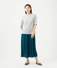 NGKJB11160 GIANNI LO GIUDICE(ジャンニ ロ ジュディチェ) [洗える・日本製]キャッチワッシャーカットソー ライトグレー