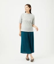 NGKJB11160 GIANNI LO GIUDICE(ジャンニ ロ ジュディチェ) [洗える・日本製]キャッチワッシャーカットソー ライトグレー