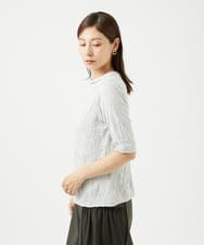 NGKJB11160 GIANNI LO GIUDICE(ジャンニ ロ ジュディチェ) [洗える・日本製]キャッチワッシャーカットソー ライトグレー