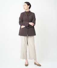 NGKJB21290 GIANNI LO GIUDICE(ジャンニ ロ ジュディチェ) [洗える・日本製]サモーラチュールビッグサークルチュニック レッド
