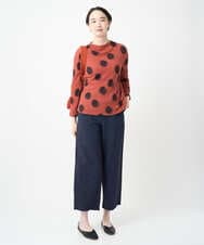 NGKJC03230 GIANNI LO GIUDICE(ジャンニ ロ ジュディチェ) [洗える・日本製]強撚コットンドットカットソー オレンジ