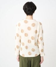 NGKJC03230 GIANNI LO GIUDICE(ジャンニ ロ ジュディチェ) [洗える・日本製]強撚コットンドットカットソー アイボリー