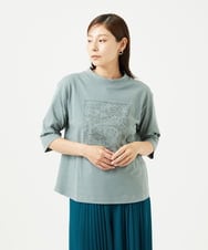 NGKJC08180 GIANNI LO GIUDICE(ジャンニ ロ ジュディチェ) [洗える・日本製]エココットンカットソー グリーン