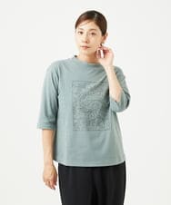NGKJC08180 GIANNI LO GIUDICE(ジャンニ ロ ジュディチェ) [洗える・日本製]エココットンカットソー グリーン