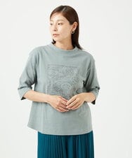 NGKJC08180 GIANNI LO GIUDICE(ジャンニ ロ ジュディチェ) [洗える・日本製]エココットンカットソー グリーン