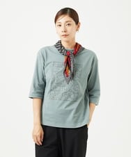 NGKJC08180 GIANNI LO GIUDICE(ジャンニ ロ ジュディチェ) [洗える・日本製]エココットンカットソー グリーン