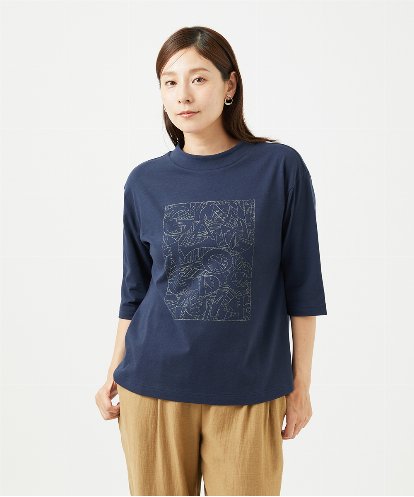 NGKJC08180 GIANNI LO GIUDICE [洗える・日本製]エココットンカットソー