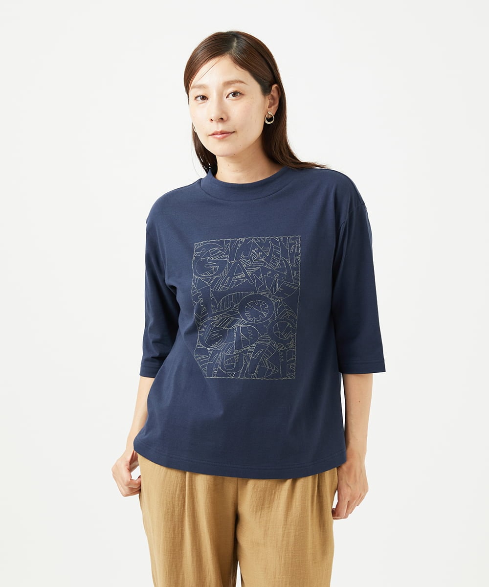 NGKJC08180 GIANNI LO GIUDICE [洗える・日本製]エココットンカットソー