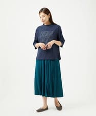 NGKJC08180 GIANNI LO GIUDICE(ジャンニ ロ ジュディチェ) [洗える・日本製]エココットンカットソー ネイビー