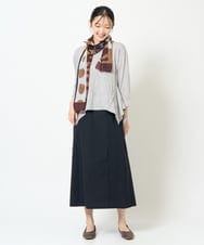 NGKJD11230 GIANNI LO GIUDICE(ジャンニ ロ ジュディチェ) [洗える・日本製]キャッチワッシャーイレヘムカットソー イエローグリーン