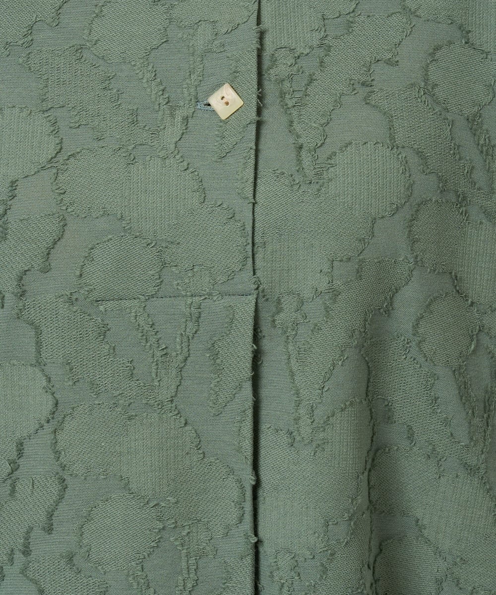 NGKJD13290 GIANNI LO GIUDICE(ジャンニ ロ ジュディチェ) [日本製]コットンカットジャガードプルオーバーブラウス ブラウン