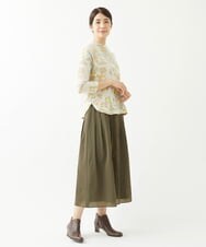 NGKJS01230 GIANNI LO GIUDICE(ジャンニ ロ ジュディチェ) [洗える・日本製]インターシャジャガードカットソー ベージュ