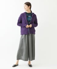 NGKJS01230 GIANNI LO GIUDICE(ジャンニ ロ ジュディチェ) [洗える・日本製]インターシャジャガードカットソー ブラック