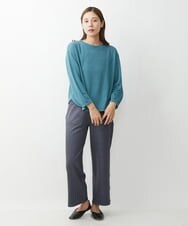 NGKJS30180 GIANNI LO GIUDICE(ジャンニ ロ ジュディチェ) [洗える・日本製]リバーフライスプルオーバーカットソー ブルー