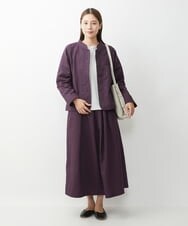NGKJS30180 GIANNI LO GIUDICE(ジャンニ ロ ジュディチェ) [洗える・日本製]リバーフライスプルオーバーカットソー ライトグレー