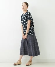 NGKJT21230 GIANNI LO GIUDICE(ジャンニ ロ ジュディチェ) [洗える・日本製]ラインドットジャガードドルマンカットソー ブラック