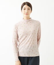 NGKJU45180 GIANNI LO GIUDICE(ジャンニ ロ ジュディチェ) [洗える・日本製]ガーゼフライスブラードットプルオーバー ピンク