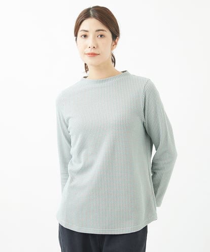 NGKJV44200 GIANNI LO GIUDICE [洗える・日本製]ハニカムジャガードプルオーバー