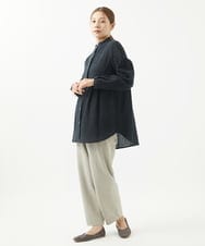 NGLAB30250 GIANNI LO GIUDICE(ジャンニ ロ ジュディチェ) [日本製]ウール混ストレッチツイードパンツ サンドベージュ