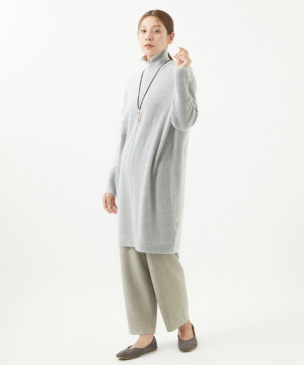 NGLAB30250 GIANNI LO GIUDICE(ジャンニ ロ ジュディチェ) [日本製]ウール混ストレッチツイードパンツ サンドベージュ
