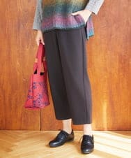 NGLAD01190 GIANNI LO GIUDICE(ジャンニ ロ ジュディチェ) [洗える・日本製]デュアルウォームモイストポンチパンツ ブラウン