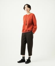 NGLAD01190 GIANNI LO GIUDICE(ジャンニ ロ ジュディチェ) [洗える・日本製]デュアルウォームモイストポンチパンツ ブラウン
