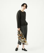 NGLAD01190 GIANNI LO GIUDICE(ジャンニ ロ ジュディチェ) [洗える・日本製]デュアルウォームモイストポンチパンツ グレー