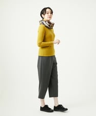 NGLAD01190 GIANNI LO GIUDICE(ジャンニ ロ ジュディチェ) [洗える・日本製]デュアルウォームモイストポンチパンツ グレー