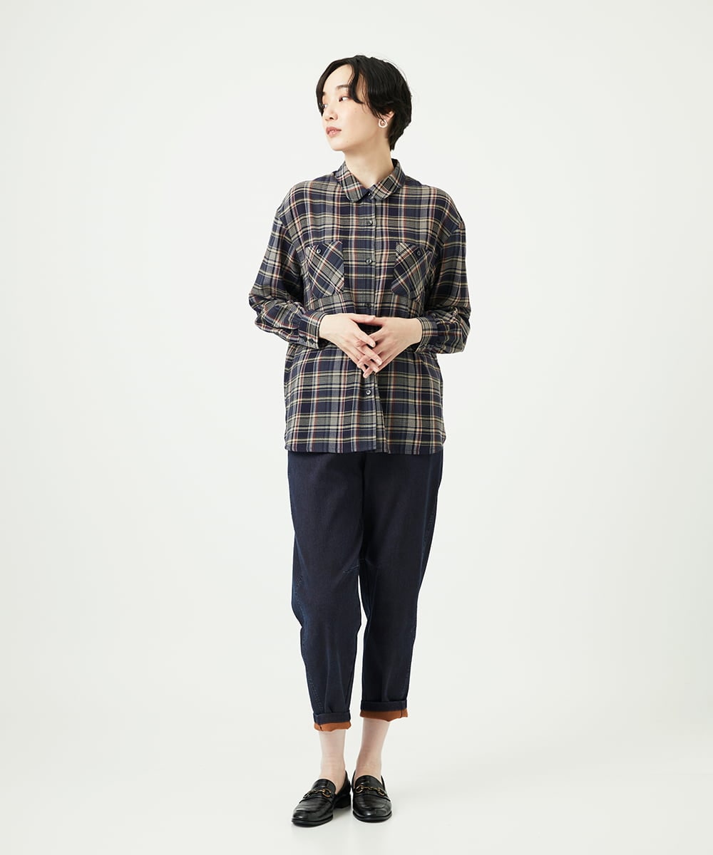 NGLAE12300 GIANNI LO GIUDICE(ジャンニ ロ ジュディチェ) [洗える]デニムカラーリバーパンツ オレンジ