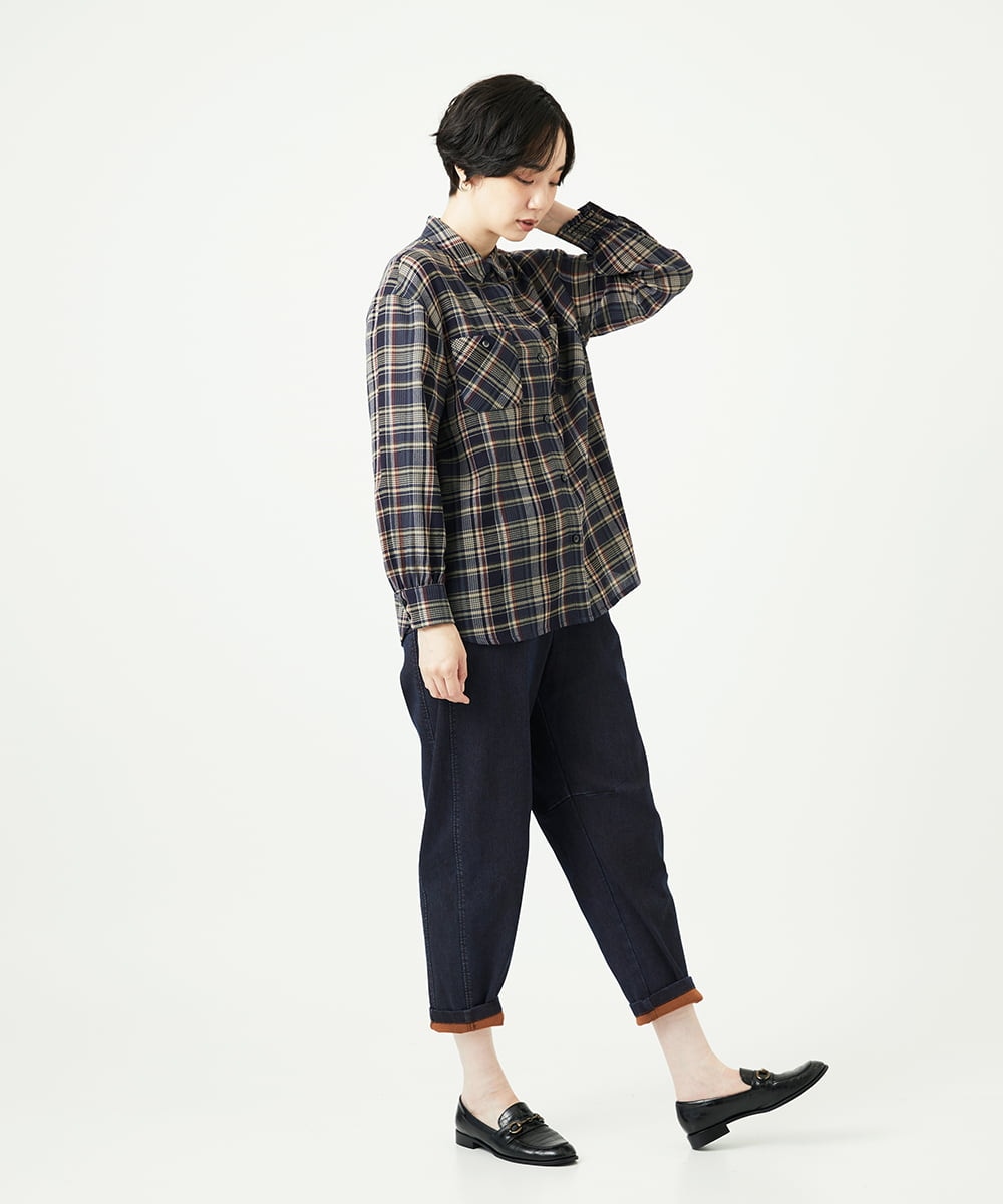 NGLAE12300 GIANNI LO GIUDICE(ジャンニ ロ ジュディチェ) [洗える]デニムカラーリバーパンツ オレンジ