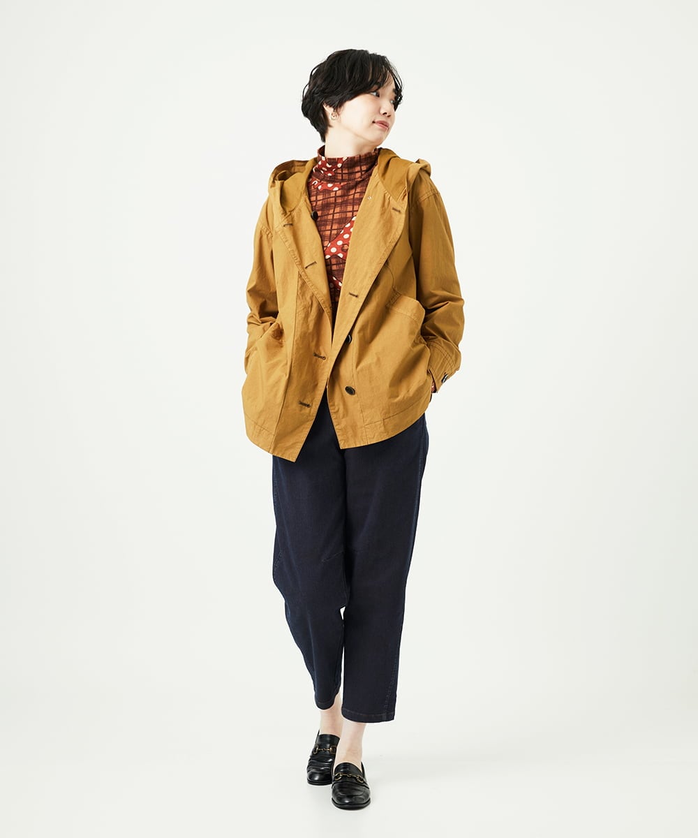 NGLAE12300 GIANNI LO GIUDICE(ジャンニ ロ ジュディチェ) [洗える]デニムカラーリバーパンツ オレンジ