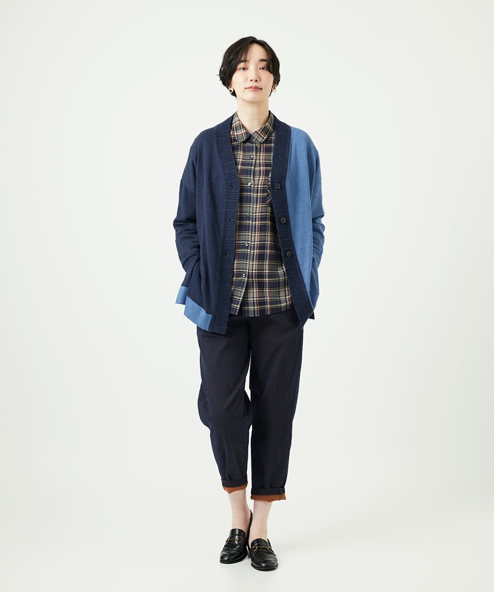 NGLAE12300 GIANNI LO GIUDICE(ジャンニ ロ ジュディチェ) [洗える]デニムカラーリバーパンツ オレンジ