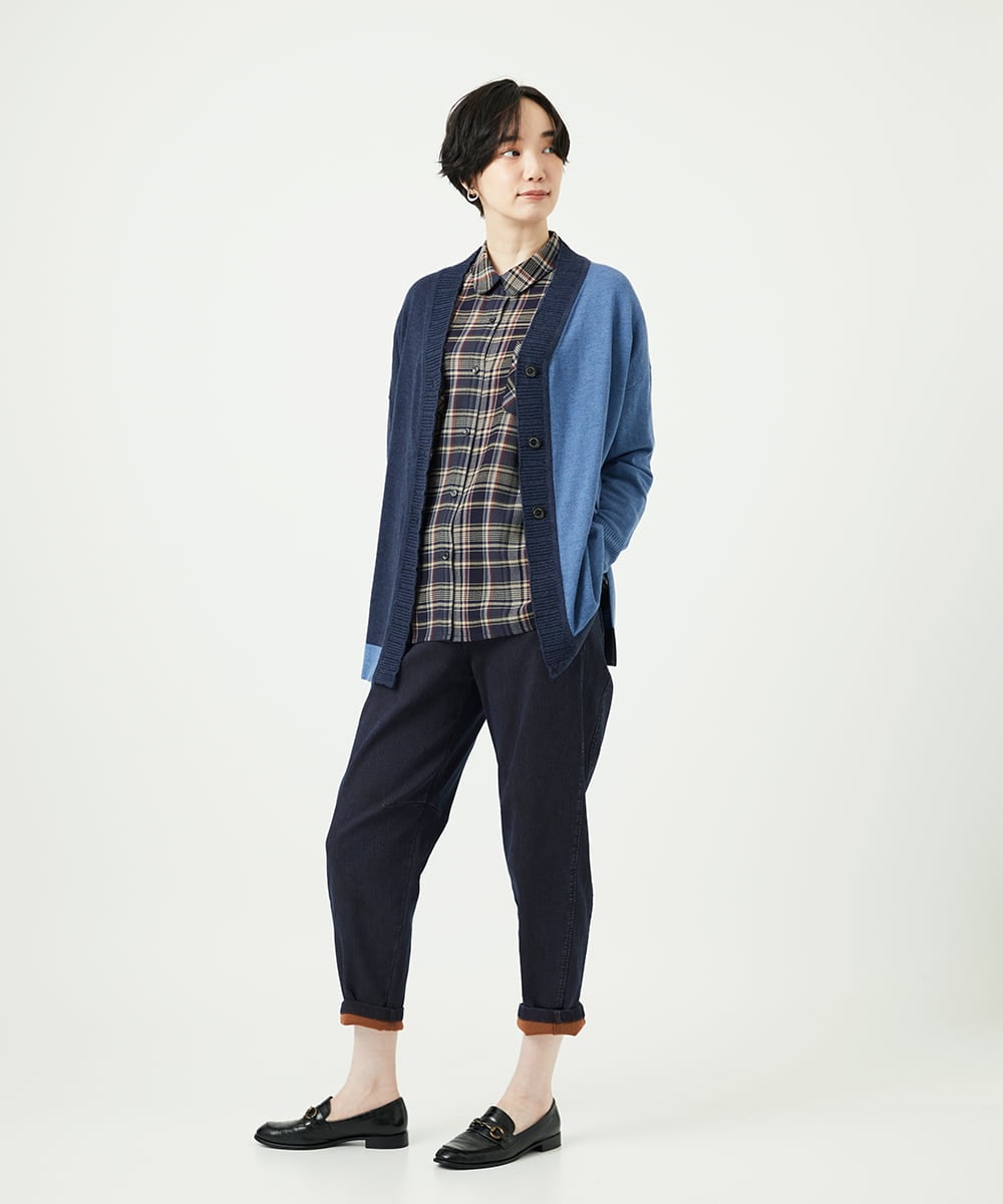 NGLAE12300 GIANNI LO GIUDICE(ジャンニ ロ ジュディチェ) [洗える]デニムカラーリバーパンツ オレンジ