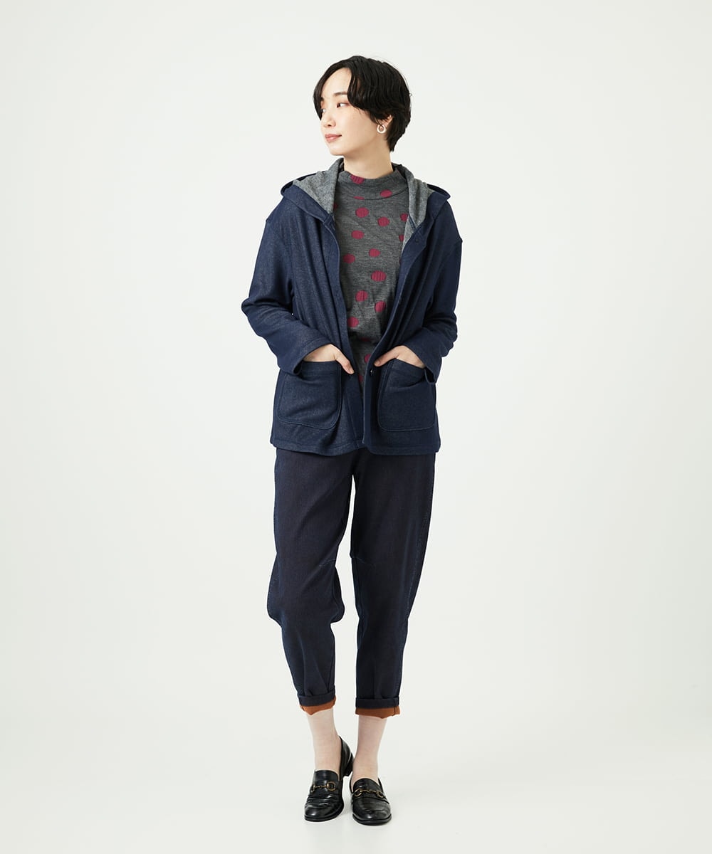 NGLAE12300 GIANNI LO GIUDICE(ジャンニ ロ ジュディチェ) [洗える]デニムカラーリバーパンツ オレンジ