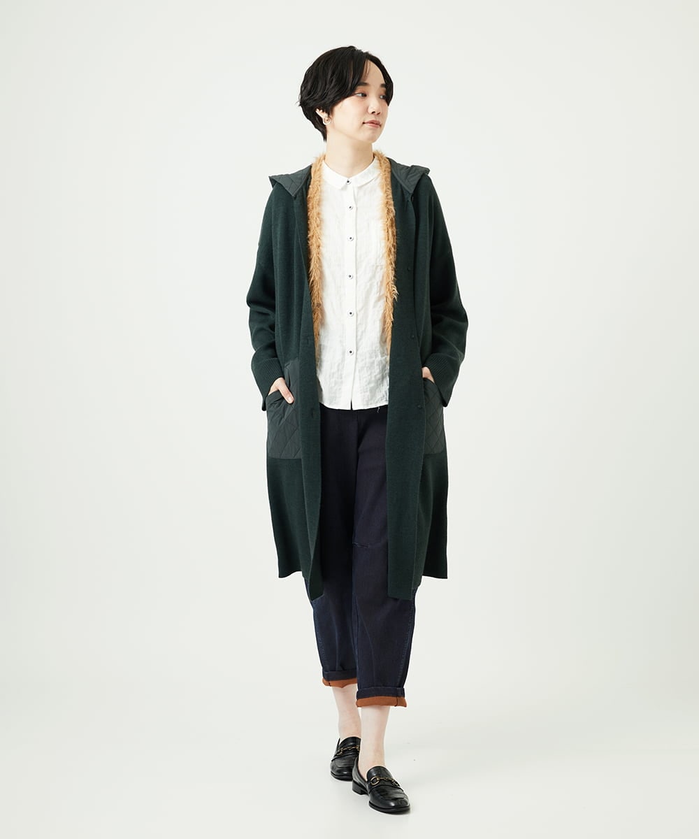 NGLAE12300 GIANNI LO GIUDICE(ジャンニ ロ ジュディチェ) [洗える]デニムカラーリバーパンツ オレンジ