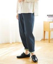 NGLAE12300 GIANNI LO GIUDICE(ジャンニ ロ ジュディチェ) [洗える]デニムカラーリバーパンツ グリーン