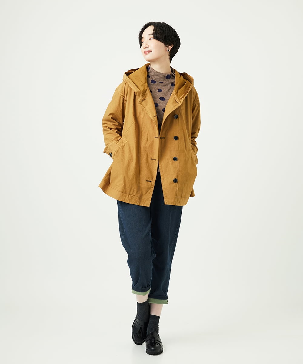 NGLAE12300 GIANNI LO GIUDICE(ジャンニ ロ ジュディチェ) [洗える]デニムカラーリバーパンツ グリーン