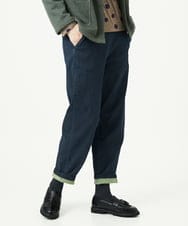 NGLAE12300 GIANNI LO GIUDICE(ジャンニ ロ ジュディチェ) [洗える]デニムカラーリバーパンツ グリーン