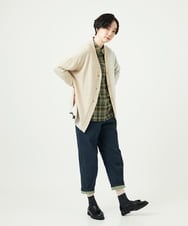 NGLAE12300 GIANNI LO GIUDICE(ジャンニ ロ ジュディチェ) [洗える]デニムカラーリバーパンツ グリーン