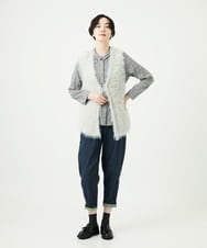 NGLAE12300 GIANNI LO GIUDICE(ジャンニ ロ ジュディチェ) [洗える]デニムカラーリバーパンツ グリーン