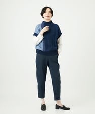 NGLAE12300 GIANNI LO GIUDICE(ジャンニ ロ ジュディチェ) [洗える]デニムカラーリバーパンツ グリーン