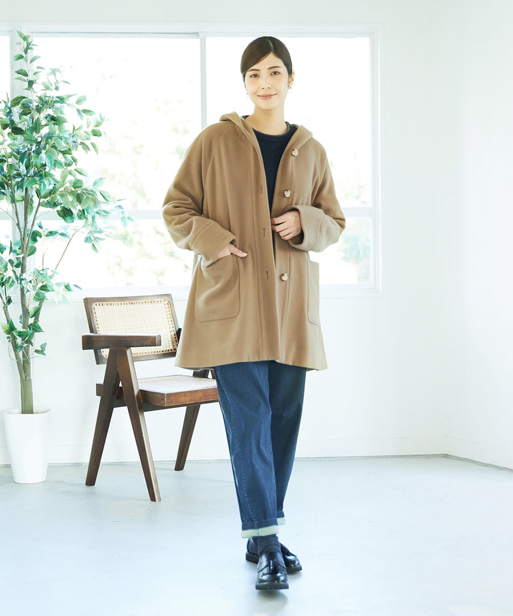 NGLAE12300 GIANNI LO GIUDICE(ジャンニ ロ ジュディチェ) [洗える]デニムカラーリバーパンツ グリーン