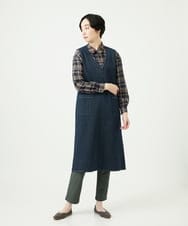 NGLAE13250 GIANNI LO GIUDICE(ジャンニ ロ ジュディチェ) [洗える・リバーシブル]デニムリバーツイードプリントパンツ カーキ