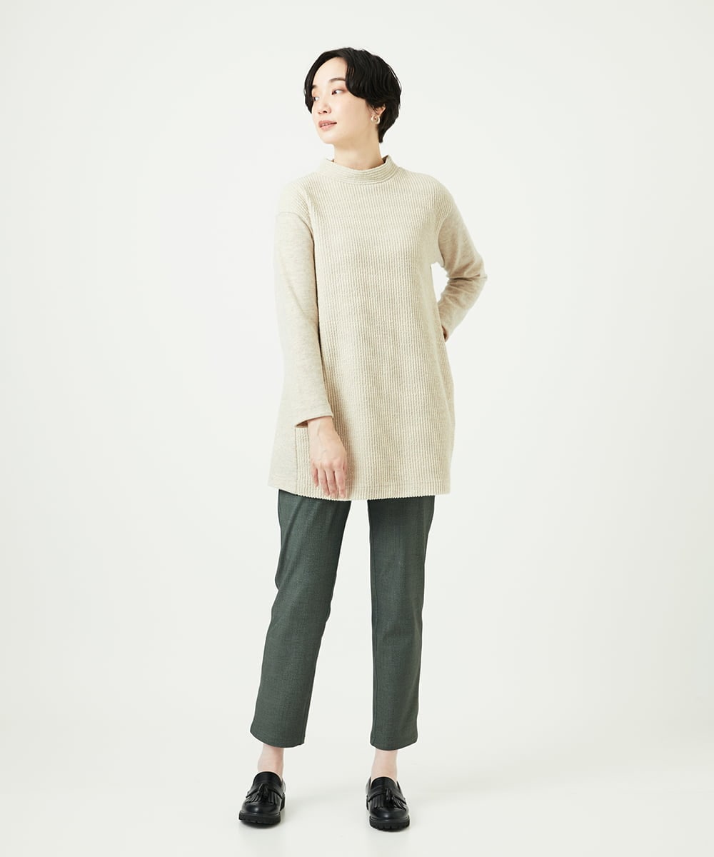 NGLAE13250 GIANNI LO GIUDICE(ジャンニ ロ ジュディチェ) [洗える・リバーシブル]デニムリバーツイードプリントパンツ カーキ