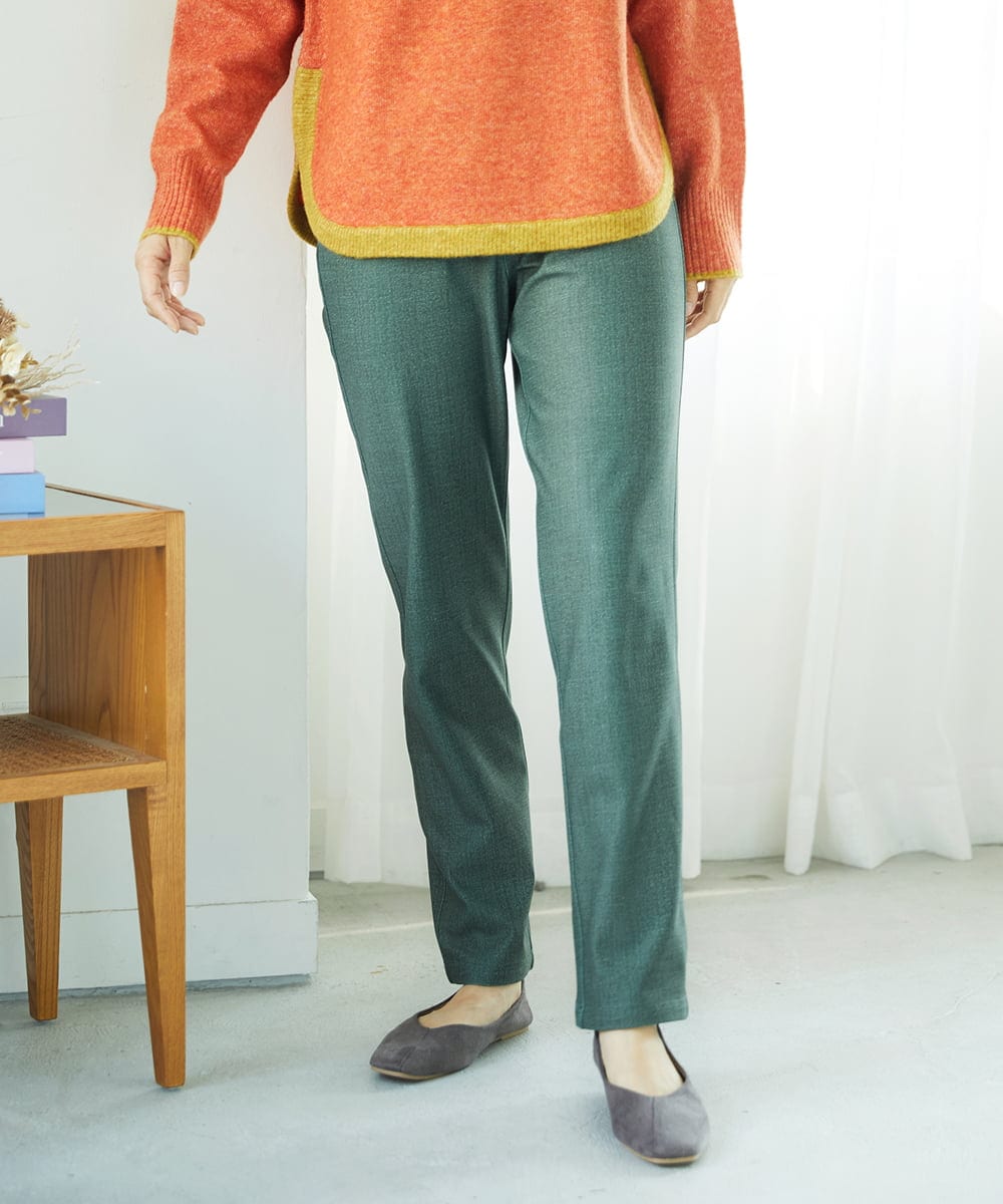 NGLAE13250 GIANNI LO GIUDICE [洗える・リバーシブル]デニムリバーツイードプリントパンツ